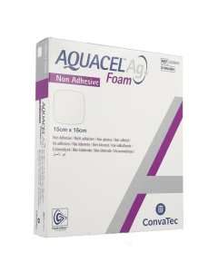 Aquacel Ag Foam Non-Adhesive Dressing 15cm x 15cm