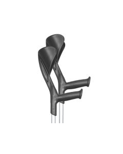 Evolution Crutches (Pair) - Black / Grey