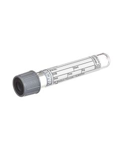 VACUETTE FE Sod. Flouride / K3EDTA, 4ml, Grey/Black, 13x75, Paediatric Draw, Non Ridged (50)