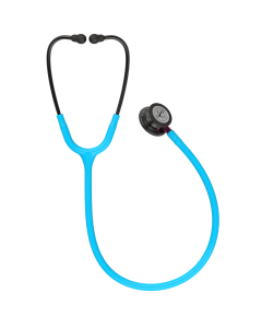 Littmann Classic III Stethoscope - Smoke Edition, Turquoise Tube, Pink Stem