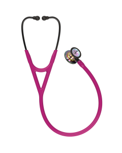 Littmann Cardiology IV Stethoscope, High Polish Rainbow, Raspberry Tube, Smoke Stem, Smoke Headset