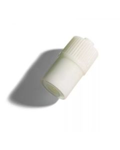 White Male Luer-lock Stopper (latex free) / Injection cap (100)