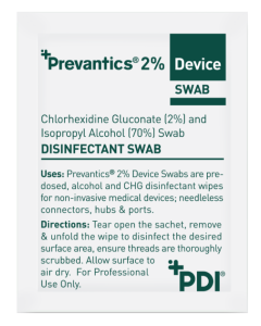 Prevantics PDI 2% CHG & Alcohol Device Wipe 