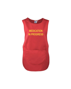 Red Tabard 'Medication in progress' - 3X Large