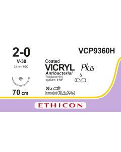 Vicryl Plus CT Vio 70CM M3 USP 2/0 S/A V-30 (36)